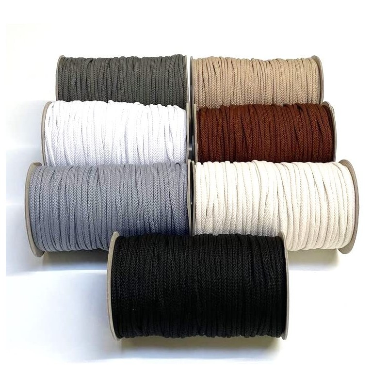 4mm Polyester Cord Soft Strong Drawstring Piping Laces Hoodie Joggers