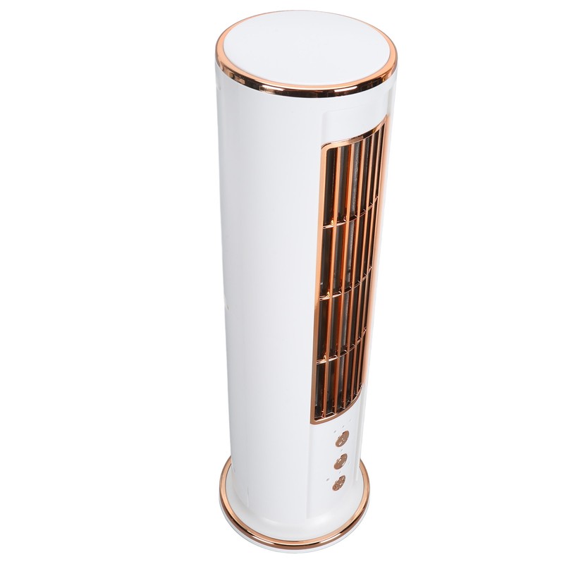 Desktop Bladeless Fan 3 Speed Wind Tower Shaped USB Rechargeable