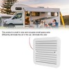 RV Side Vents 12V White Unidirectional Dustproof Strong Wind Cooling