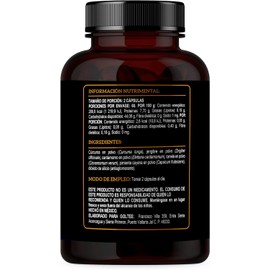 Golden Milk Goltee | Cúrcuma + Jengibre + Canela | Suplemento Natural Antiinflamatorio y Antioxidante | 60 Cápsulas de 450mg | Bienestar y Salud Digestiva 