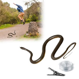 Rakiuty Joke Item Snake, Rubber Snake Toy with Cord and Clip, Fake Snake, Prank Gadgets, Gag Gifts, Prank Stuff