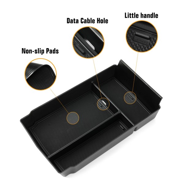 GOODFITMENT Car Center Console Armrest Storage Organizer Box Tray For