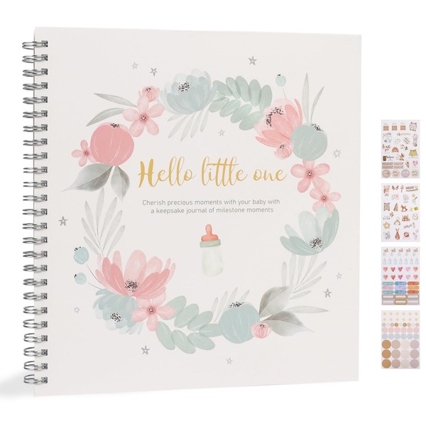 Plliocse Baby Memory Book, Cute Baby Keepsake Journal, Newborn Shower
