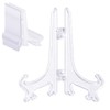 Oungy Mini Easel Stand, 80 Pcs Clear Plastic Display Easel