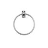 Croydex Sutton Wall Mounted Towel Ring with Zinc Alloy Construction,