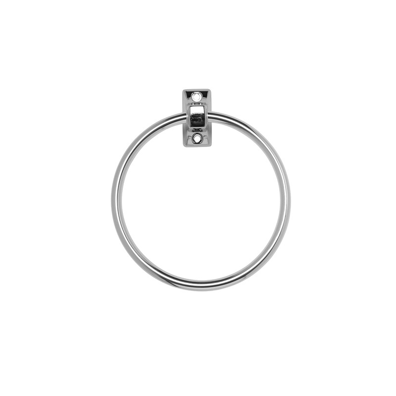 Croydex Sutton Wall Mounted Towel Ring with Zinc Alloy Construction,