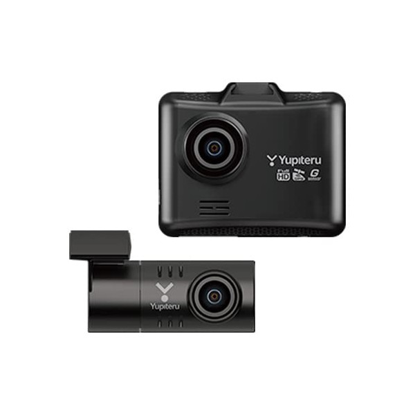 Yupiteru Y-115d Dash Camera, Front and Rear 2 Cameras, 2