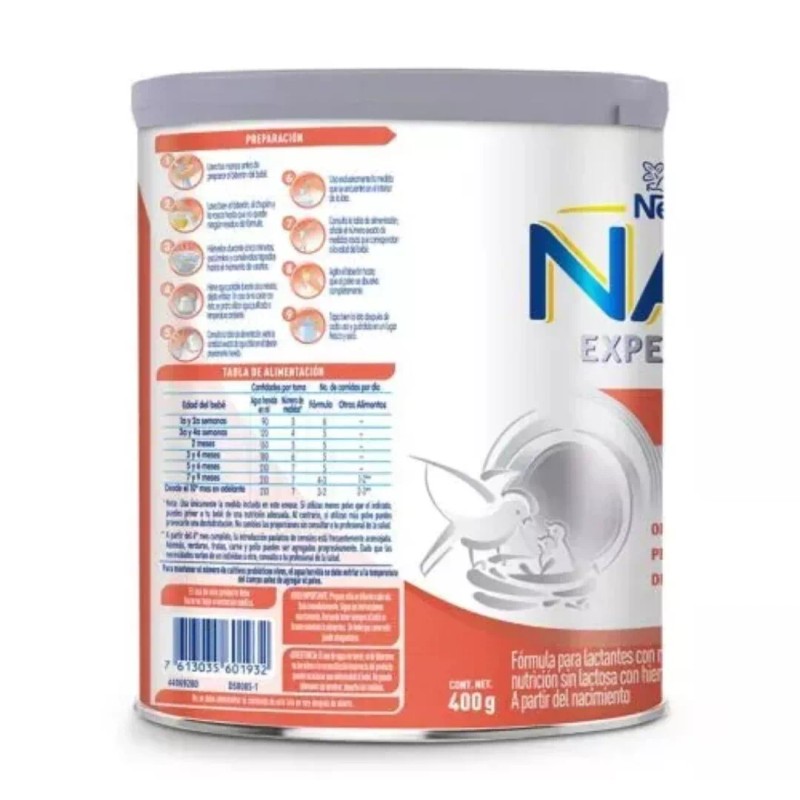 Nestlé INFANT FORMULA NAN EXPERT-PRO 0-24 MONTHS LACTOSE FREE 14.11oz.