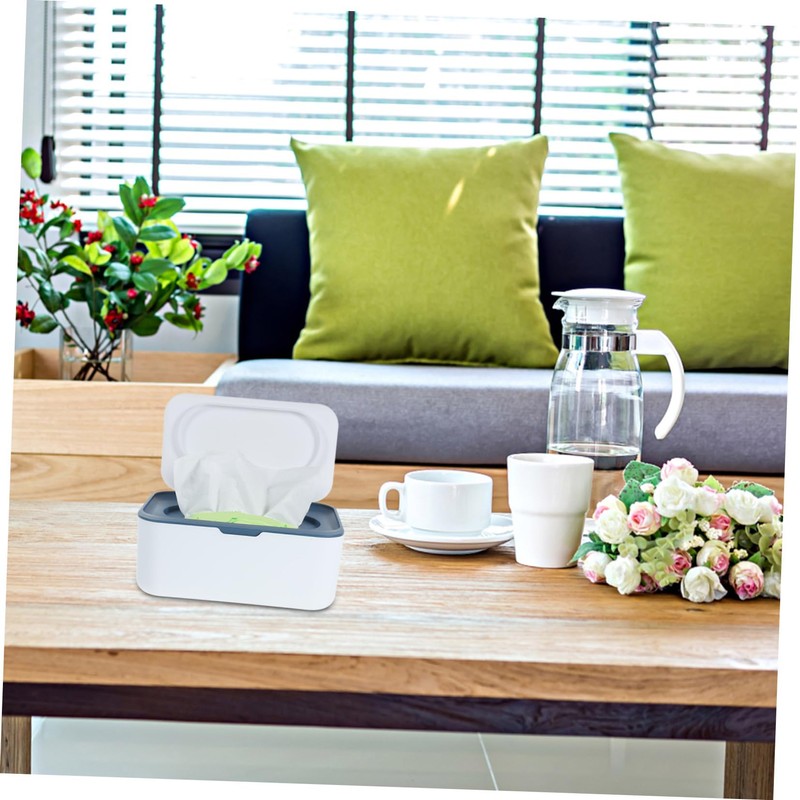 OHPHCALL Reusable Wipes Container Tissue Box Dispenser Flushable Wipes Holder