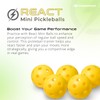 PIKKOFUN React Mini Pickleball Balls - 5 Pack Silent Pickleball