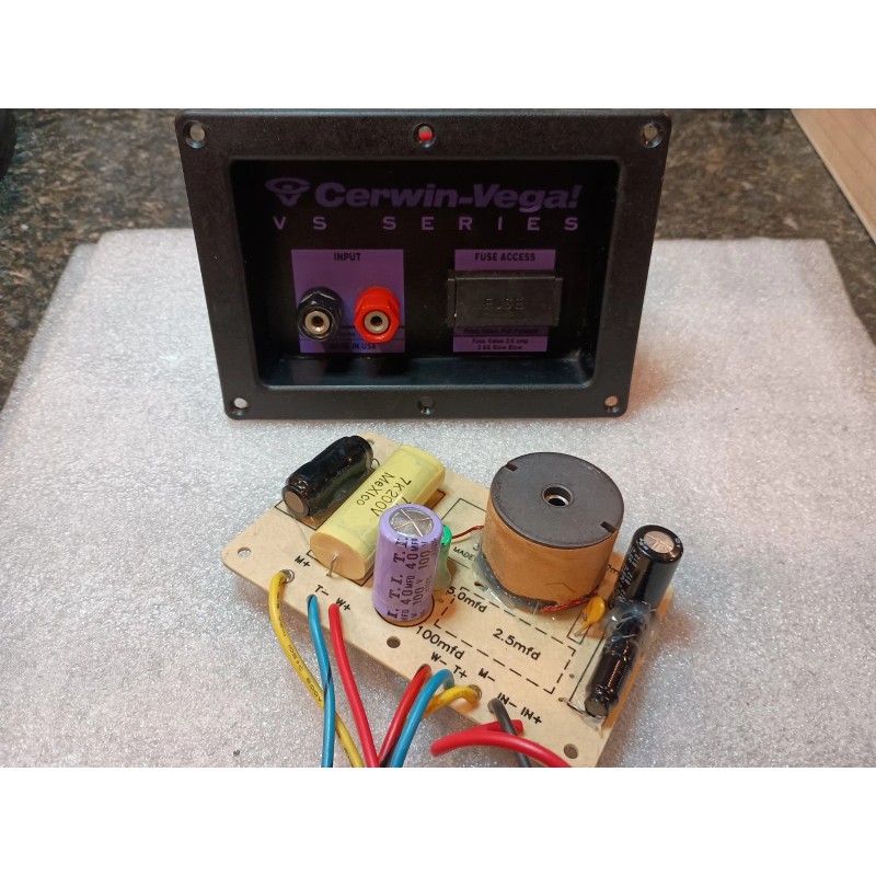Cerwin-Vega Cerwin Vega VS-120 Crossover Restoration Re Cap Kit 40mf