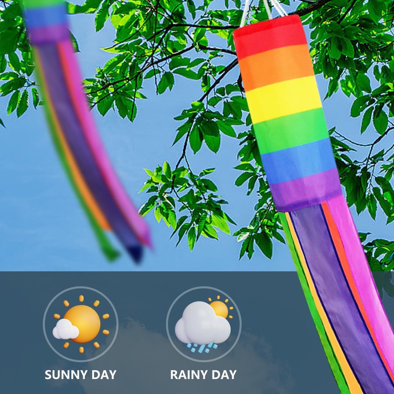 10 Pcs Holiday Windsocks - American, Rainbow, Patriotic - All