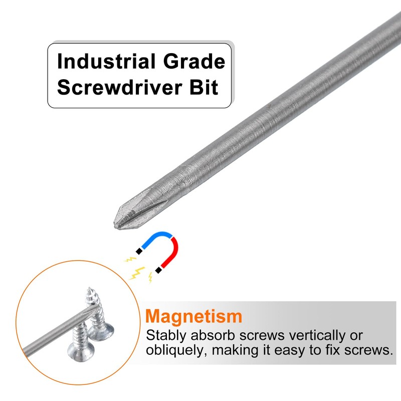 sourcing map 5pcs #0 Phillips Screwdriver Bit PH0 1/4" Hex