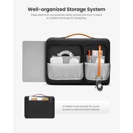 tomtoc 360 Protective Laptop Case for 13-inch MacBook Air M4/A3240, M3/A3113, M2/A2681, M1/A2337 2025-2018, 13 Inch MacBook Pro M2/M1, 13-in Surface Pro 11/10/9, Water-Resistant Laptop Carry Bag