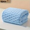 Pack of 4 Waffled Super Soft Woven Bath Towels, Super