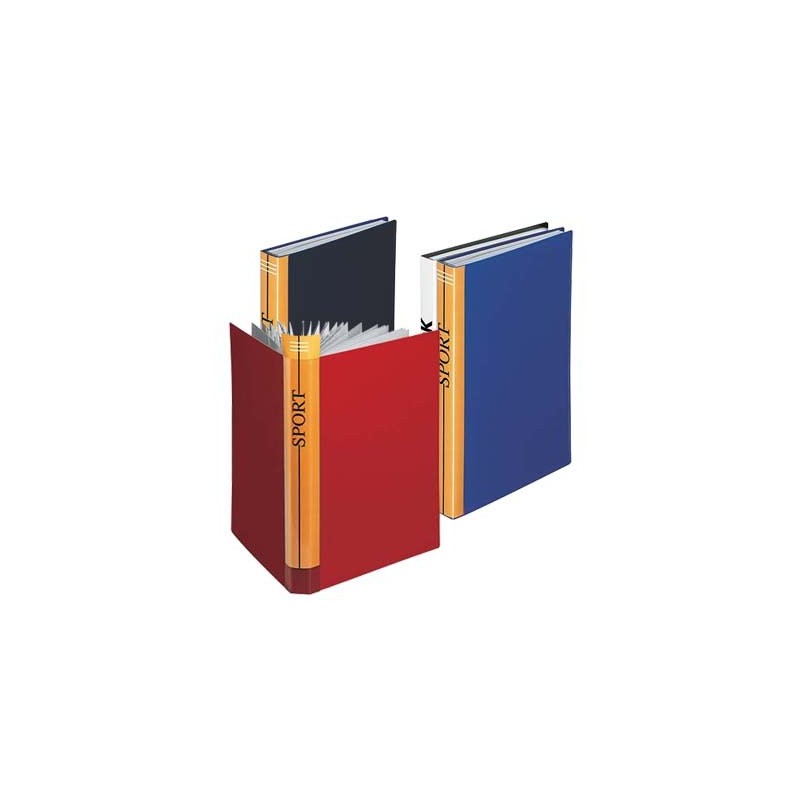 File Book 10 Sleeves (PP, A4, 1 Unit), Burgundy