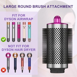Upgraded Large Round Brush Attachment for Dyson Air wrap Jumbo Bigger Oval Round Volumizing Brush for Dyson Airwrap Accessories Volumizing for Airwrap Attachments