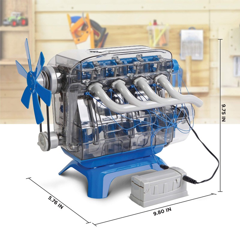 Discovery Model Engine Building Kit, DIY 4-Cylinder Combustion Engine, Working
