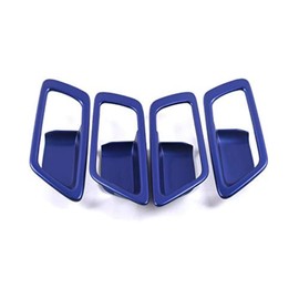 ITrims Car Accessories for Toyota C-HR 2016 2017 2018 2019 2020 2021 Interior Door Handles Cover Trim Inner Door Handle Bowl Protector 4PCS ABS(C Model Blue)