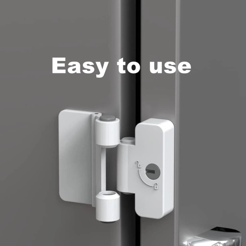 Jola'S House 1 Pack Refrigerator Door Locks Double Button Adhesive