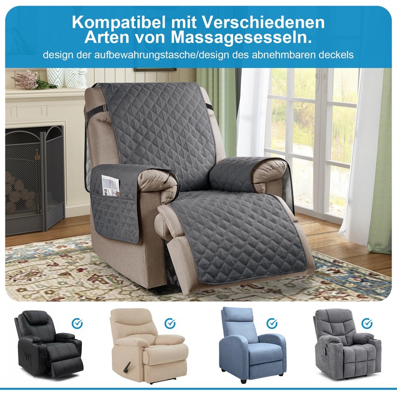 TAOCOCO Funda de sofá Recliner - Funda Protectora impermeable para