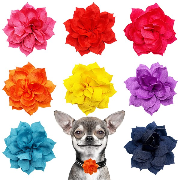 PET SHOW Dog Charms Flower Collar Accessories For Cat Puppy