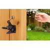 Self Locking Gate Latches with Spring Cable Pull, Post Mount