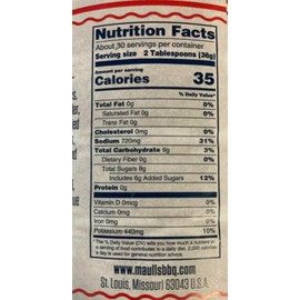 Maull's Sweet & Smoky BBQ Sauce- 38 Ounce Bottle - Original St Louis MO Style Barbeque Since 1926