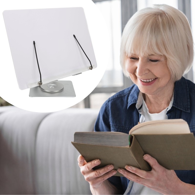 Book Stand for Reading Hands Free 360° Rotate Book Holder