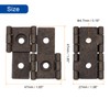 sourcing map Double Acting Hinges Folding Screen, 10Pcs 1.85" Double