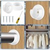16 Clothes Rail Holders, Clothes Rail Holder, Solid Closet Pole