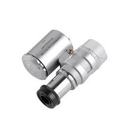 Operitacx Mikroskope für Erwachsene Mikroskoplupe Taschenlupe Mini Taschenmikroskop für Kinder Schmuck-Lupe vergrößerungsspiegel 60x LED-Mikroskop Währungsmikroskop tragbar mit Lichtern