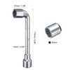sourcing map L Shaped Angled Hex Socket Wrench 20mm 45#