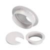 uxcell Cable Hole Cover, 1-3/8" Plastic Desk Wire Cord Cable