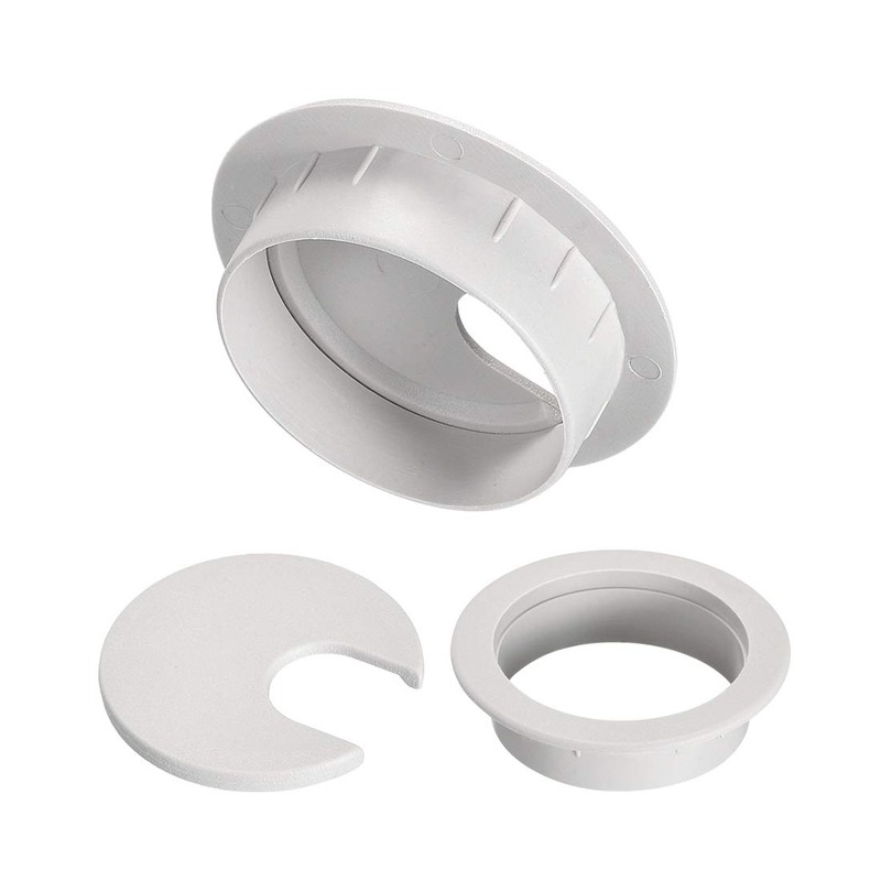 uxcell Cable Hole Cover, 1-3/8" Plastic Desk Wire Cord Cable