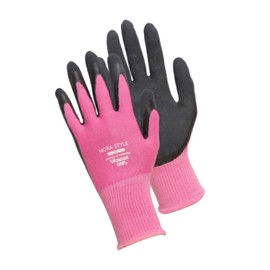 Uniworld NSWG-310P Natural Rubber Back Sewn Gloves, Pink, S