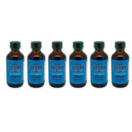 Germa Vegetable Glycerin. Natural Skin Moisturizer and Emollient. Treatment for Dry Skin and Lips. 2 Oz. Pack of 6