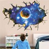 OCXEQJX 3D Blue Out of Space Milky Way Wall Decals