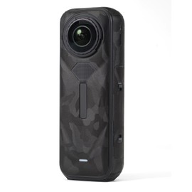 uconsmimo Camera Skin for Insta 360 X 5 Protective Sticker Camouflage Black Skin Decals for Insta360X5 Accessories Full Wrapped Anti-Scratch Protection