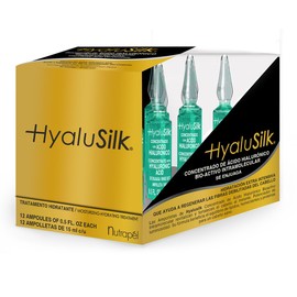 Nutrapel Ampolleta Acido Hialuronico Hyalusilk 12pz Hidratacion Intensa