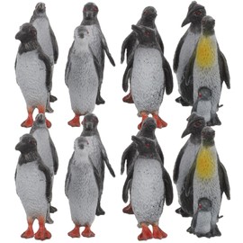 STOBOK Simulation Penguin Model 16PCS, 5x2x1.5cm Arctic Animals Figurines for Kids Plastic Home Decoration Mini Ocean Animal Model Penguin for Kids Education