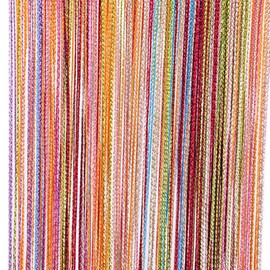 Tangpan 7 Color Colorful Door String Thread Fringe Window Panel Room Divider String Curtain Cute Strip Tassel in Party Events