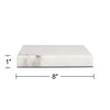 360 Lighting 8" Square x 1" High Pedestal Lamp Riser