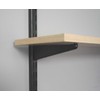 John Sterling 0122-14BK Dual Track Wood Shelf Bracket, 14-Inch, Black