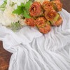 12 Pack White Cheesecloth Table Runner,10FT Gauze Boho Long Easter