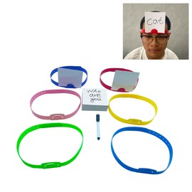 Bivpreom 6 Pcs Headbands Game For Guess Who With 100 Dry Erase Cards And Pen，Guess Who Game For Family Game Night