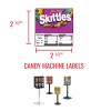 Unbranded (3) CANDY MACHINE STICKERS - LABELS - NUTRITION INFO