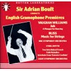 English Gramophone Premieres: Vaughan Williams: Job, A Masque for Dancing.