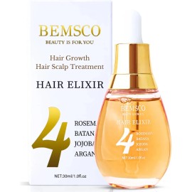 🌿✨ Bemsco 4‑en‑1 Elixir Capilar con Romero, Batana, Jojoba y Argán 💧