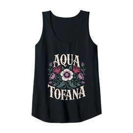 Womens Floral Aqua Tofana Apothecary Flower Women Feminist Poison Tank Top